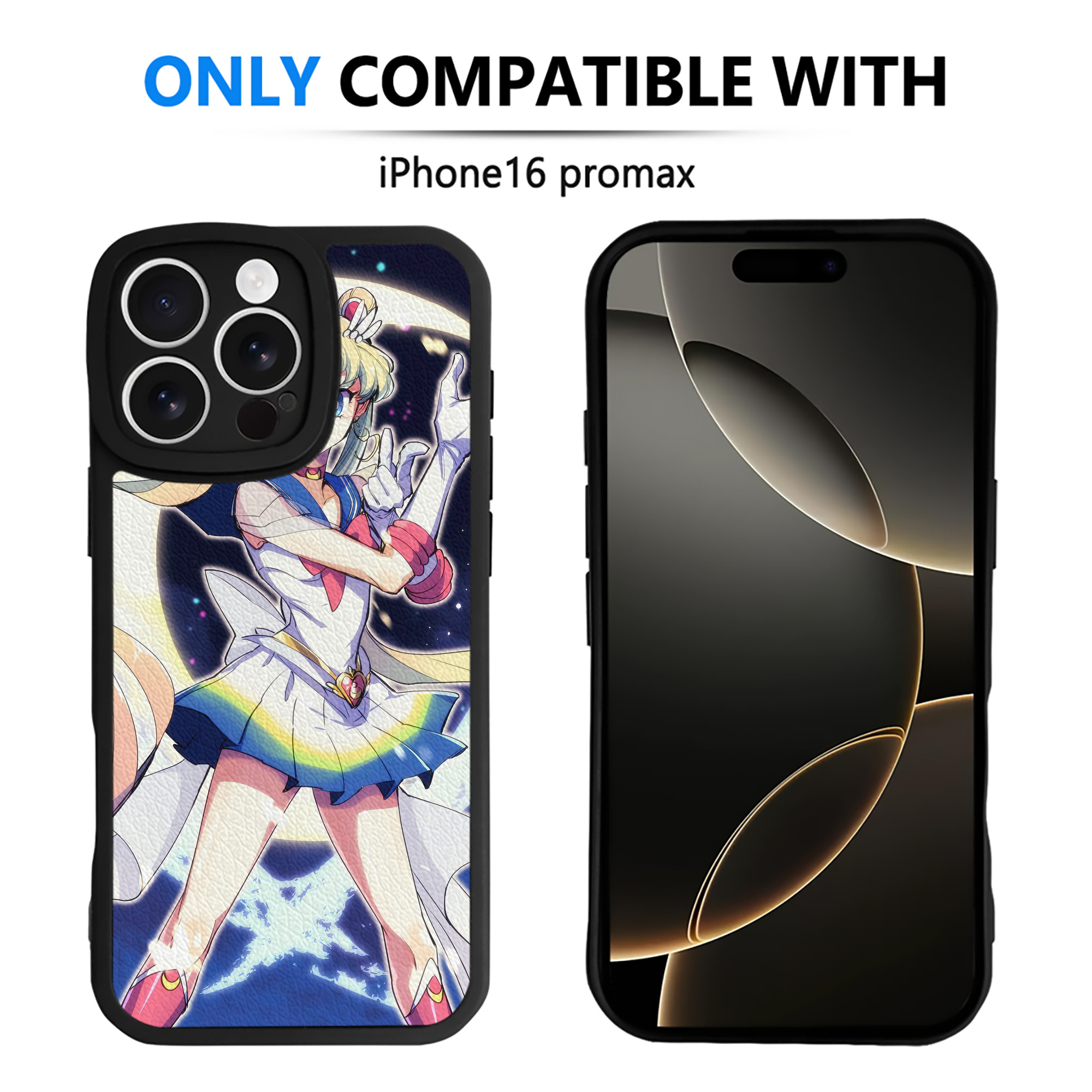 （画像用） 美少女戦士セーラームーン Sailor Moon 【iPhone 16シリーズ対応】シリコンスマホケース（レザー調） 材質：シリコン